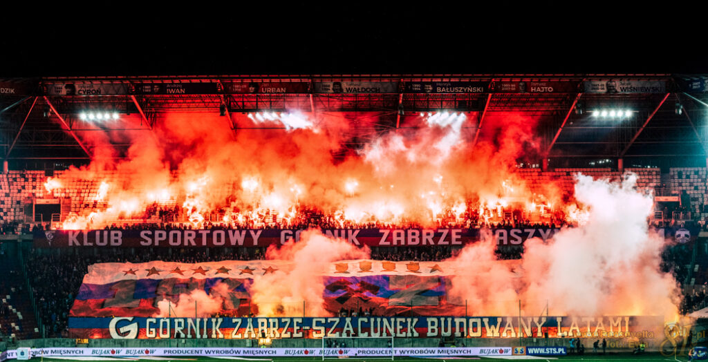 Oprawa kibiców Górnika Zabrze